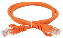 ITK Коммутационный шнур (патч-корд) кат.5E UTP 0,5м оранжевый | код PC07-C5EU-05M | IEK